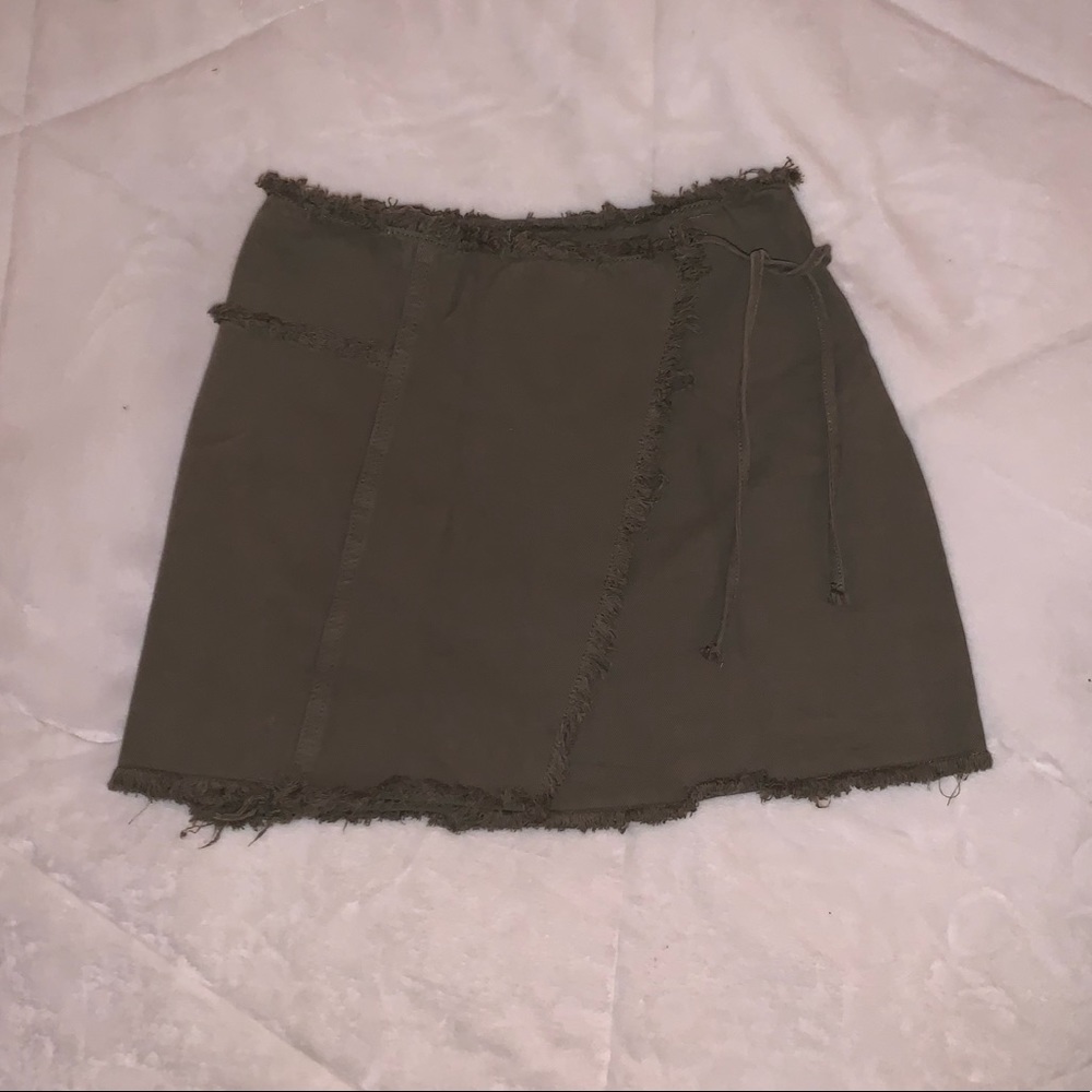 CottonOn denim wrap skirt